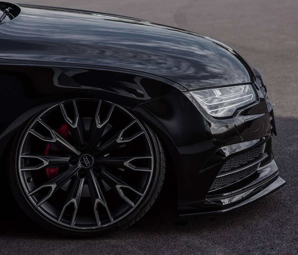 Front Lippe / Front Splitter / Frontansatz für Audi S7 / A7 S-Line C7 FL von Maxton Design - UPGRADEMYCAR