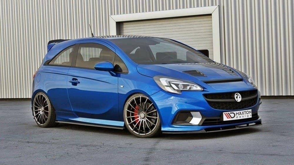 Front Splitter / Cup Schwert / Frontansatz Nürburg für Opel Corsa E OPC von Maxton Design