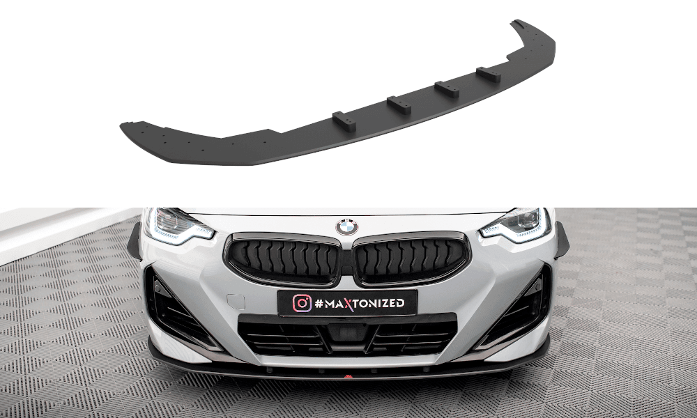 Front Lippe / Front Splitter / Frontansatz V.2 für Audi Q3 F3 S-Line von Maxton Design