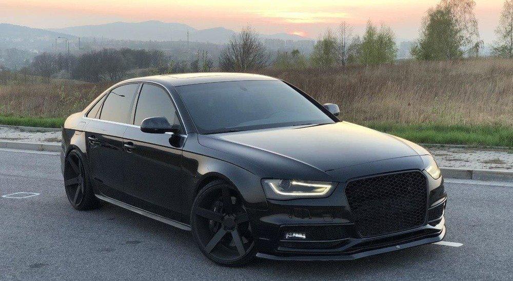Front Lippe / Front Splitter / Frontansatz V.1 für Audi A4 B8 Facelift S-Line von Maxton Design