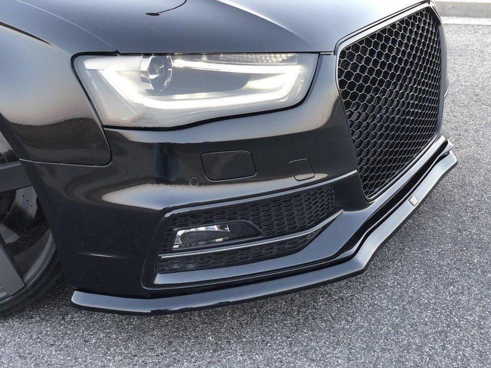 Front Lippe / Front Splitter / Frontansatz V.1 für Audi A4 B8 Facelift S-Line von Maxton Design