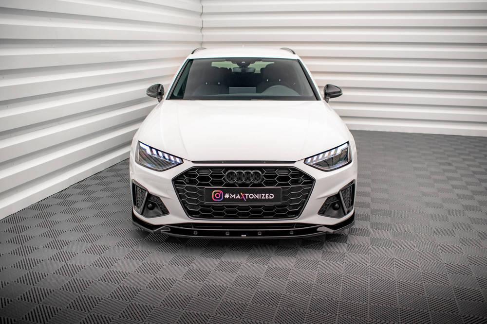Front Lippe / Front Splitter / Frontansatz V.1 für Audi A4 B9 S-Line Facelift von Maxton Design