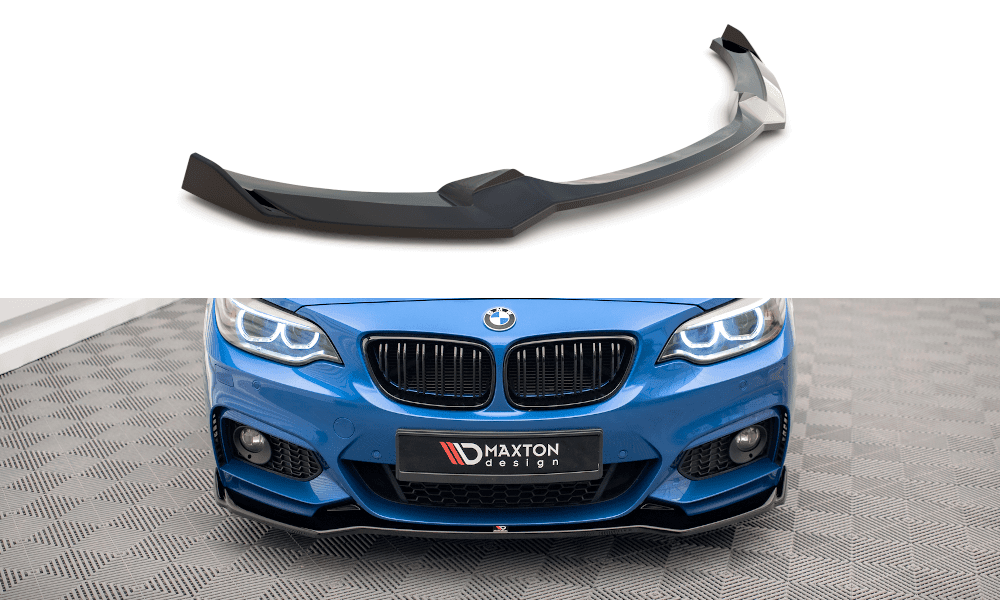 Front Lippe / Front Splitter / Frontansatz V.1 für BMW 2er F22 M-Paket von Maxton Design