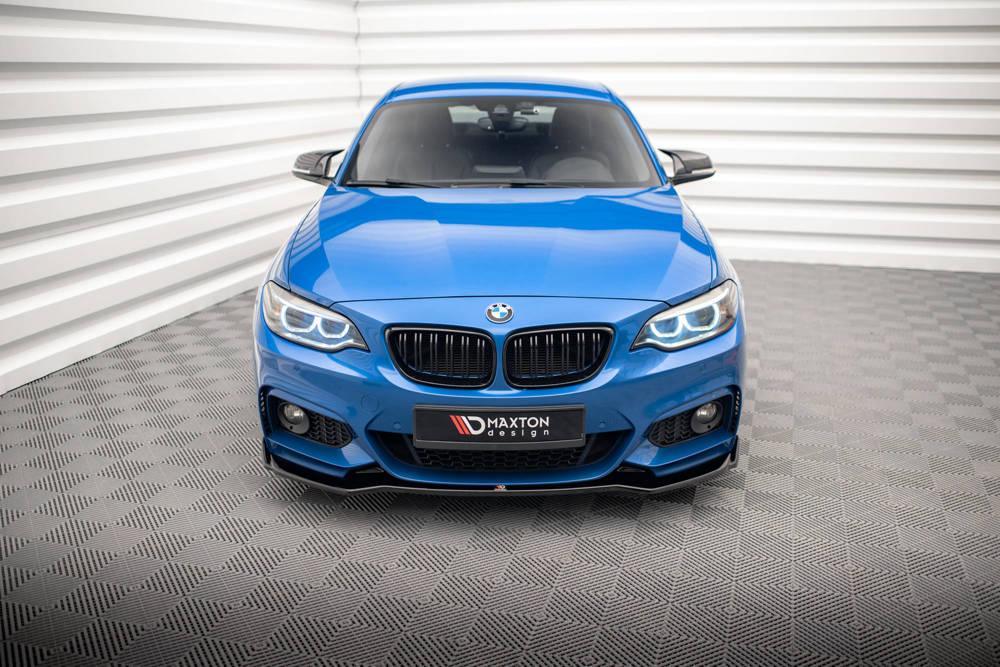 Front Lippe / Front Splitter / Frontansatz V.1 für BMW 2er F22 M-Paket von Maxton Design