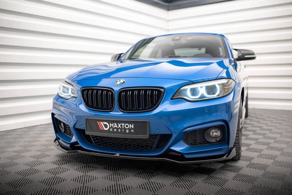 Front Lippe / Front Splitter / Frontansatz V.1 für BMW 2er F22 M-Paket von Maxton Design