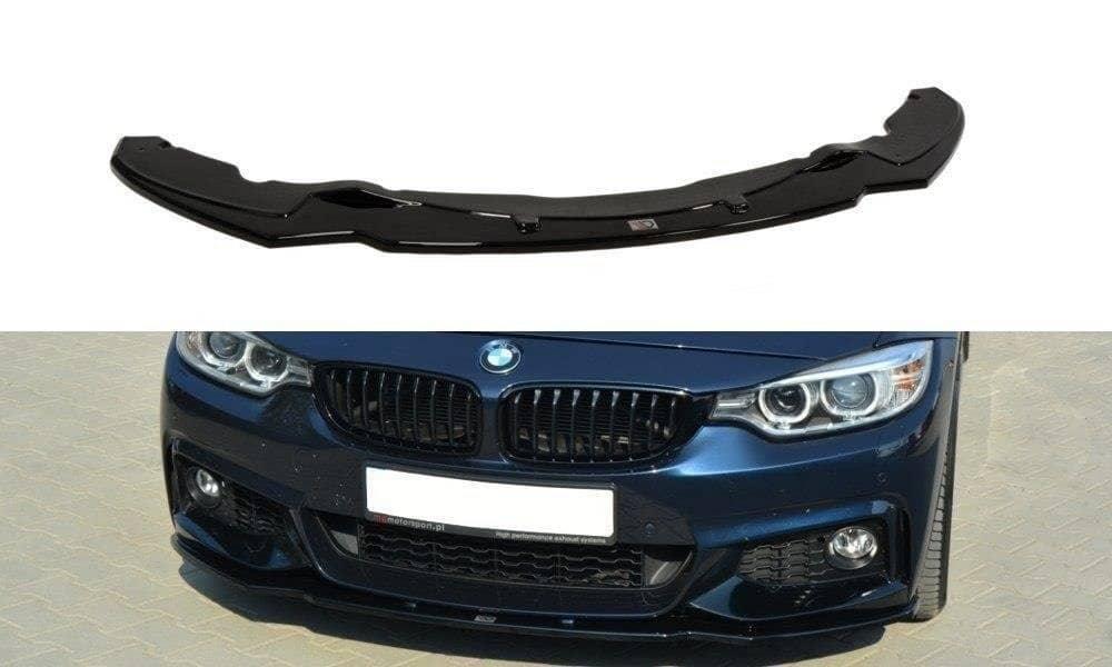 Front Lippe / Front Splitter / Frontansatz V.1 für BMW 4er F32 M-Paket von Maxton Design - UPGRADEMYCAR