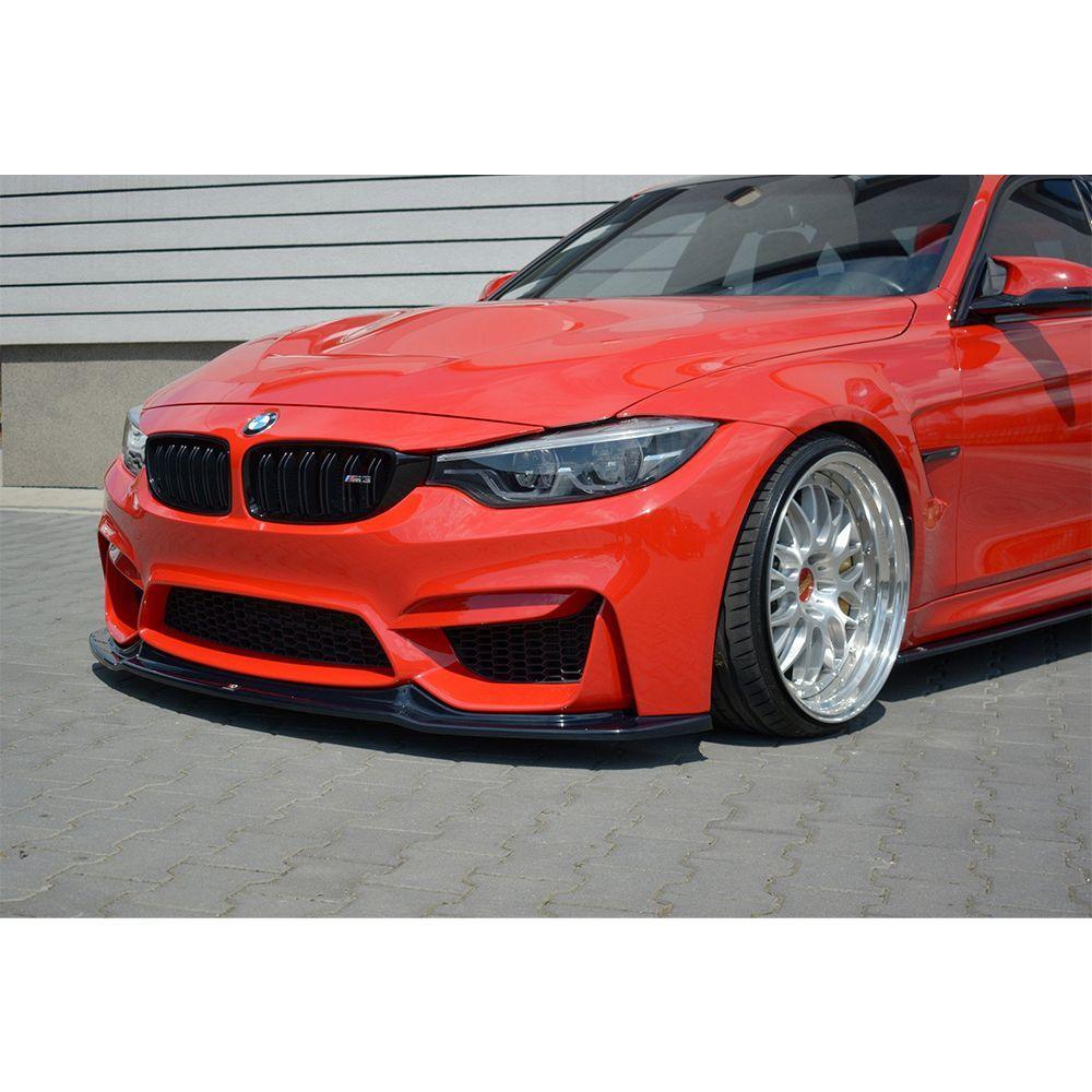 Front Lippe / Front Splitter / Frontansatz V.1 für BMW M3 F80 von Maxton Design - UPGRADEMYCAR