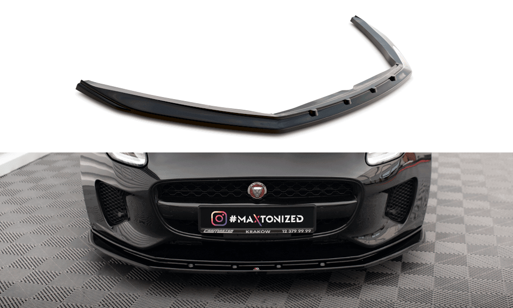 Front Lippe / Front Splitter / Frontansatz V.1 für Jaguar F-Type X152 Facelift von Maxton Design
