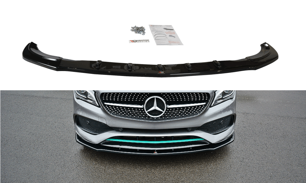 Front Lippe / Front Splitter / Frontansatz V.1 für Mercedes CLA C117 AMG-LINE Facelift von Maxton Design - UPGRADEMYCAR