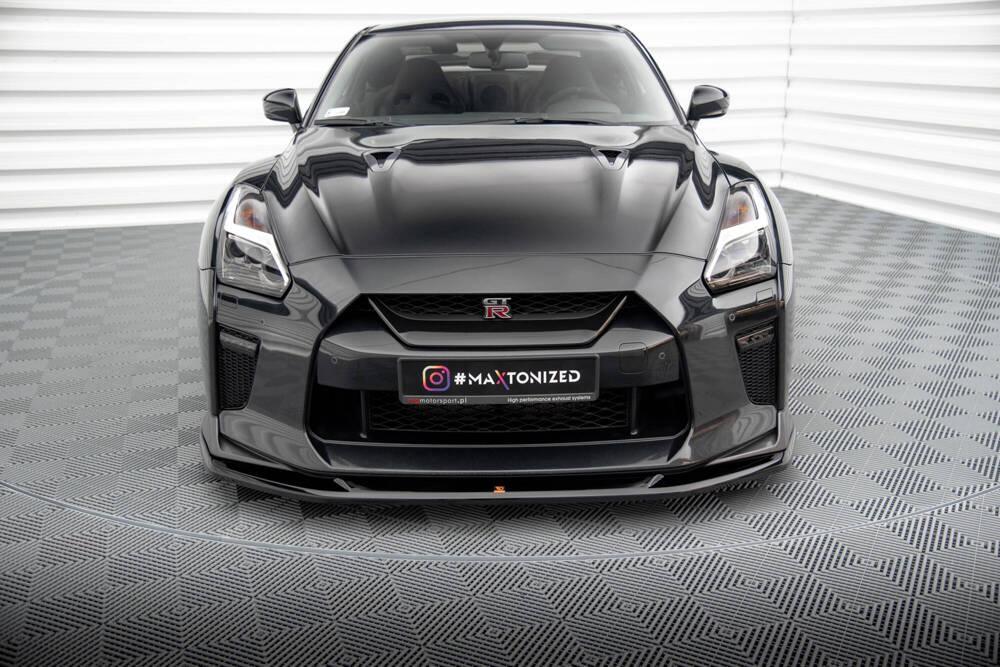Front Lippe / Front Splitter / Frontansatz V.1 für Nissan GTR R35 2. Facelift von Maxton Design