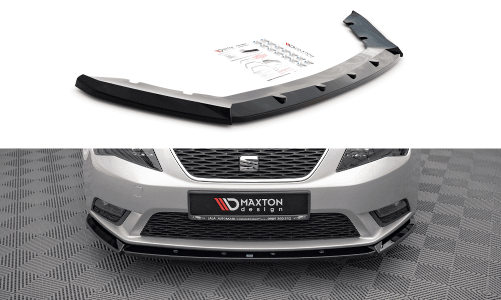 Front Splitter / Cup Schwert / Frontansatz V.1 für Seat Leon Mk3 von Maxton Design