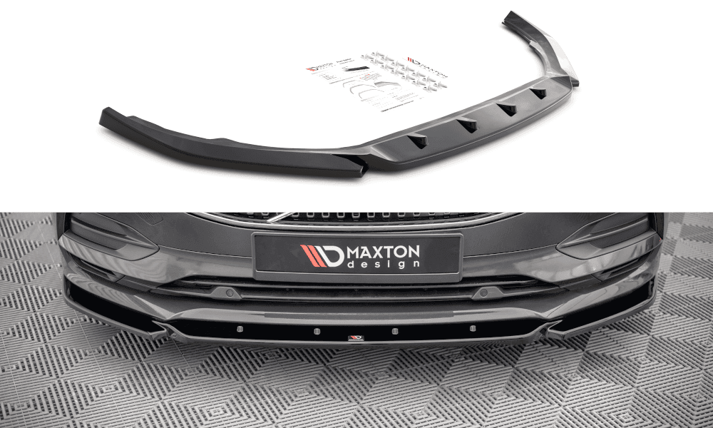 Front Splitter / Cup Schwert / Frontansatz V.1 für Volvo V90 SPA von Maxton Design