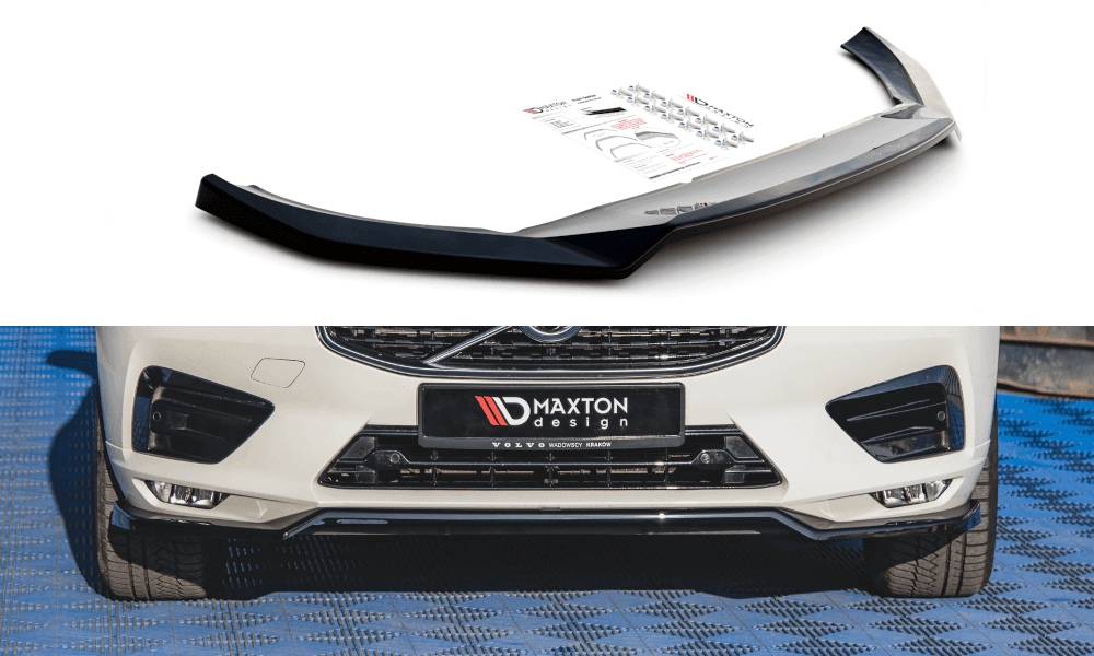 Front Splitter / Cup Schwert / Frontansatz V.1 für Volvo XC60 R-Design SPA von Maxton Design