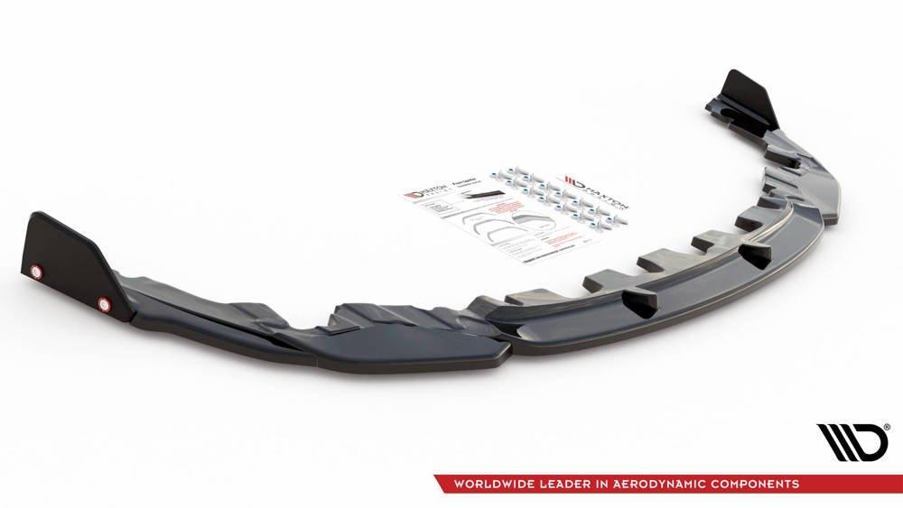 Front Splitter / Cup Schwert / Frontansatz V.1 mit Flaps für BMW M8 Grand Coupe F93 von Maxton Design