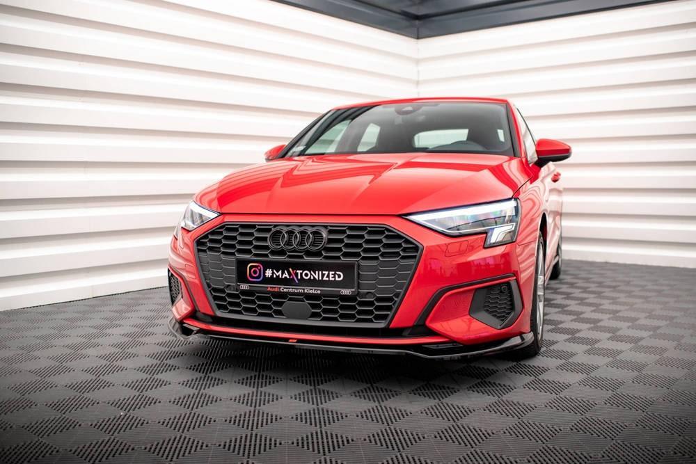 Front Lippe / Front Splitter / Frontansatz V.2 für Audi A3 8Y von Maxton Design