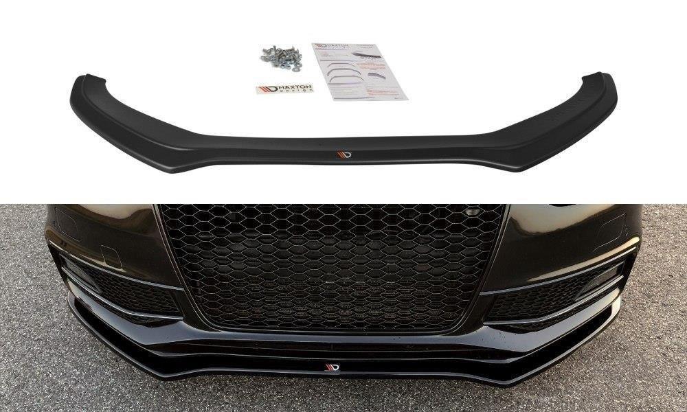 Front Lippe / Front Splitter / Frontansatz V.2 für Audi A4 B8 Facelift S-Line von Maxton Design