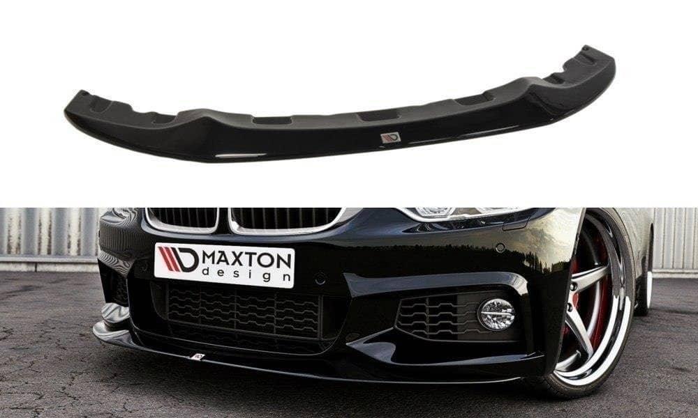 Front Lippe / Front Splitter / Frontansatz V.2 für BMW 4er F32 M-Paket (GTS-LOOK) von Maxton Design - UPGRADEMYCAR
