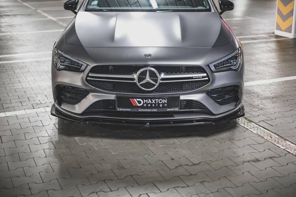 Front Lippe / Front Splitter / Frontansatz V.2 für Mercedes-AMG CLA 35 AERO C118 von Maxton Design - UPGRADEMYCAR