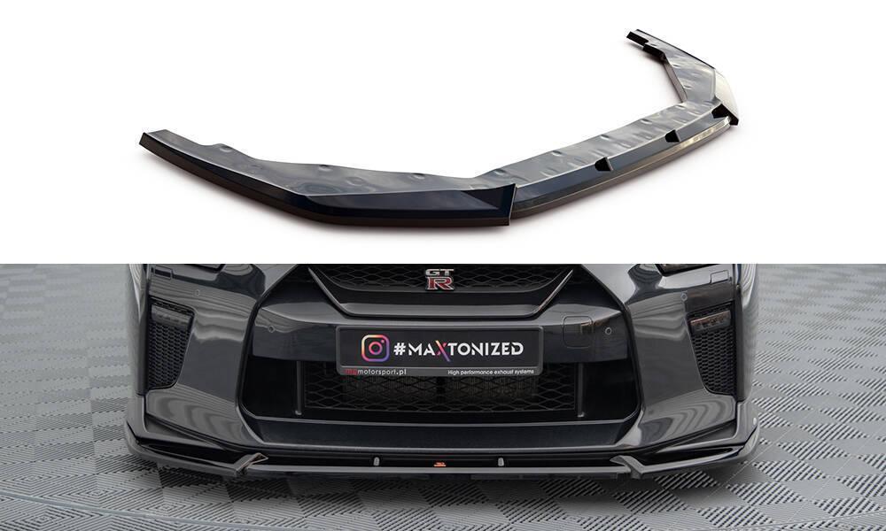 Front Lippe / Front Splitter / Frontansatz V.2 für Nissan GTR R35 2. Facelift von Maxton Design