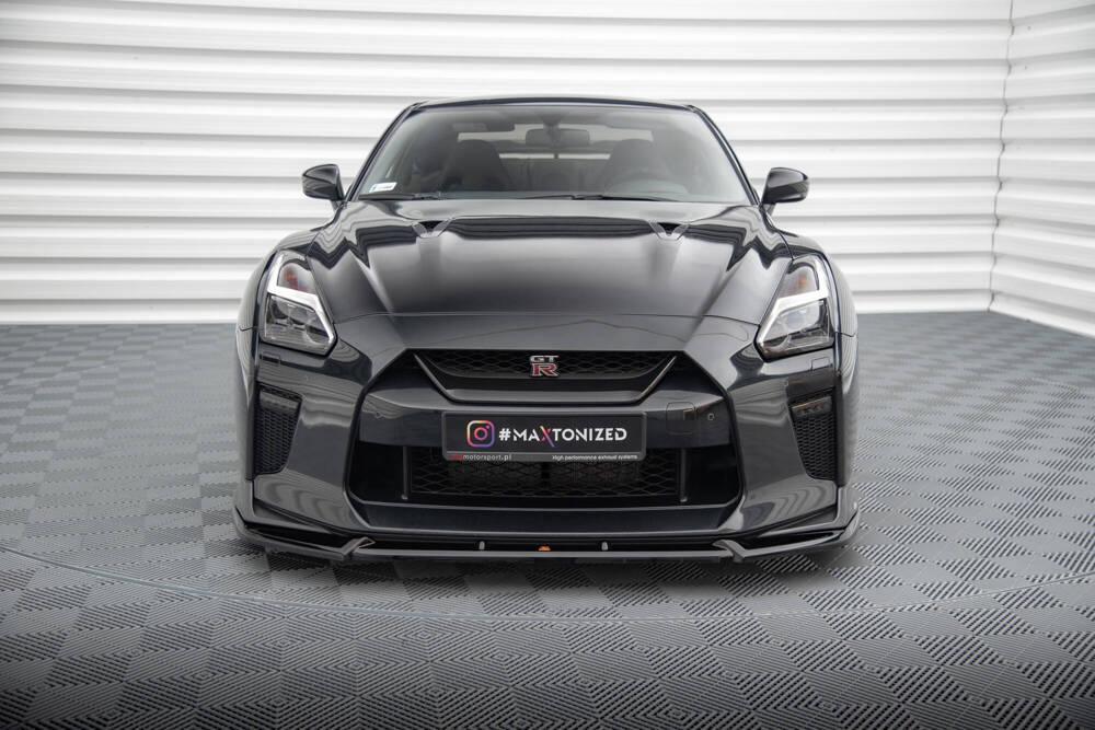 Front Lippe / Front Splitter / Frontansatz V.2 für Nissan GTR R35 2. Facelift von Maxton Design