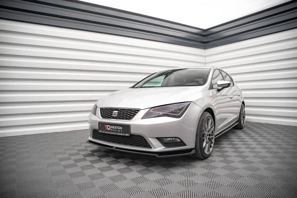 Front Splitter / Cup Schwert / Frontansatz V.2 für Seat Leon Mk3 von Maxton Design