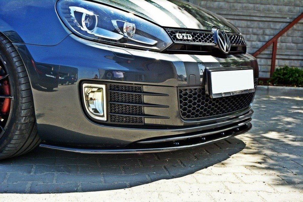 Front Lippe / Front Splitter / Frontansatz V.2 für VW Golf 6 GTI von Maxton Design
