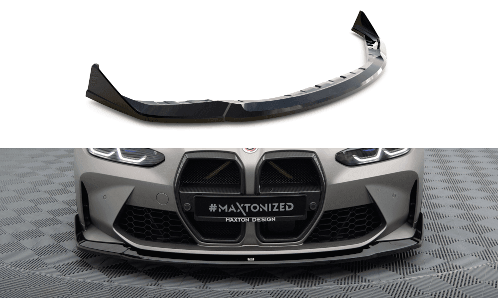 Front Lippe / Front Splitter / Frontansatz V.4 CSL Look für BMW M3 G80 von Maxton Design