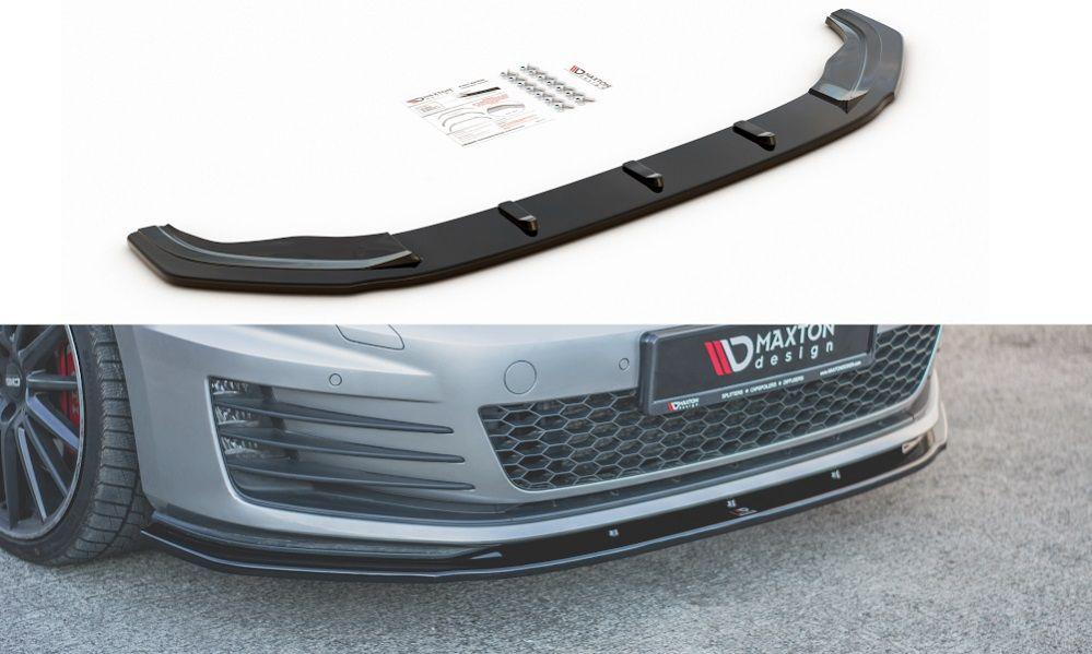 Front Lippe / Front Splitter / Frontansatz V.1 für VW Golf 7 GTI von Maxton Design