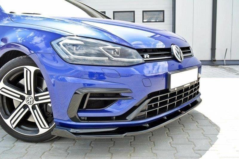 Front Lippe / Front Splitter / Frontansatz V.1 für VW Golf 7 R Facelift von Maxton Design