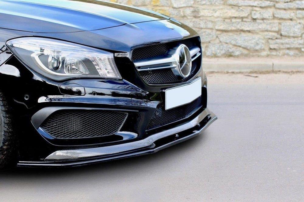 Front Lippe / Front Splitter / Frontansatz V.2 für Mercedes CLA 45 AMG C117 von Maxton Design