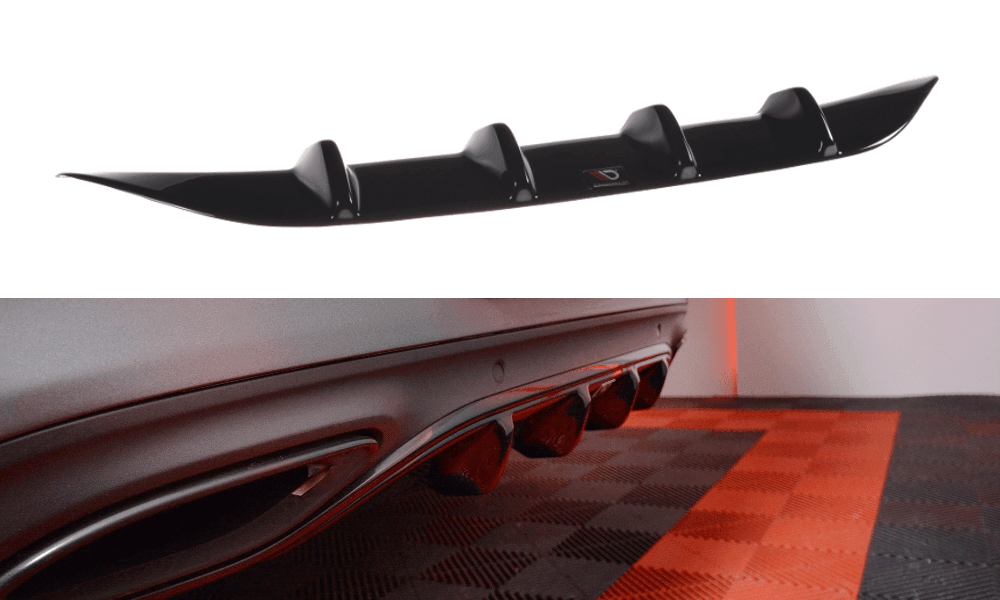 Heck Diffusor Erweiterung für Mercedes - Benz C-Klasse W205 Coupe AMG-Line von Maxton Design