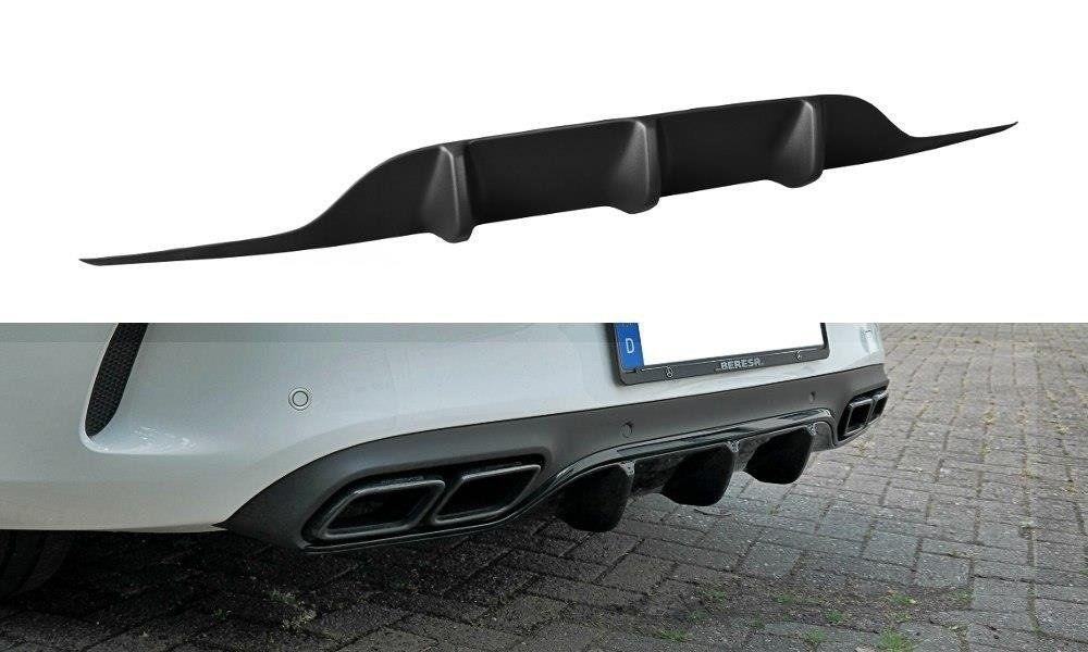 Heck Diffusor Erweiterung für Mercedes C-Klasse C205 63 AMG Coupe von Maxton Design