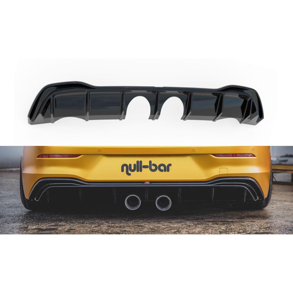 Heck Diffusor im Set mit Auspuff für VW Golf 8 für R32 Look von Maxton Design