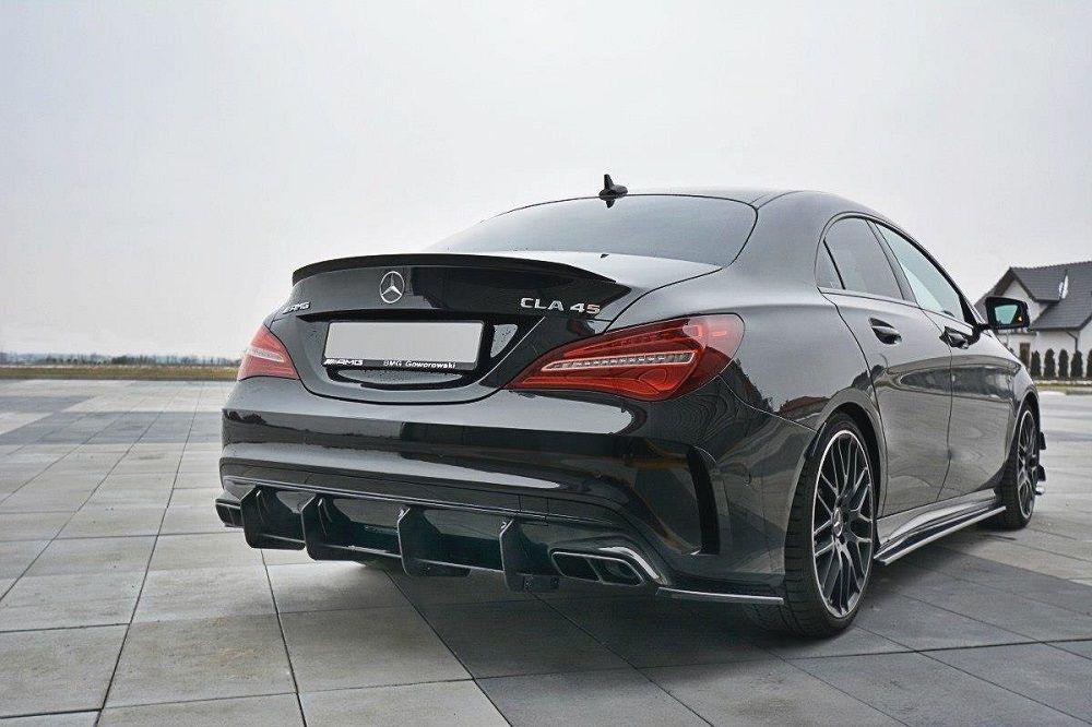 Heck Diffusor Erweiterung für Mercedes CLA A45 AMG C117 Facelift von Maxton Design