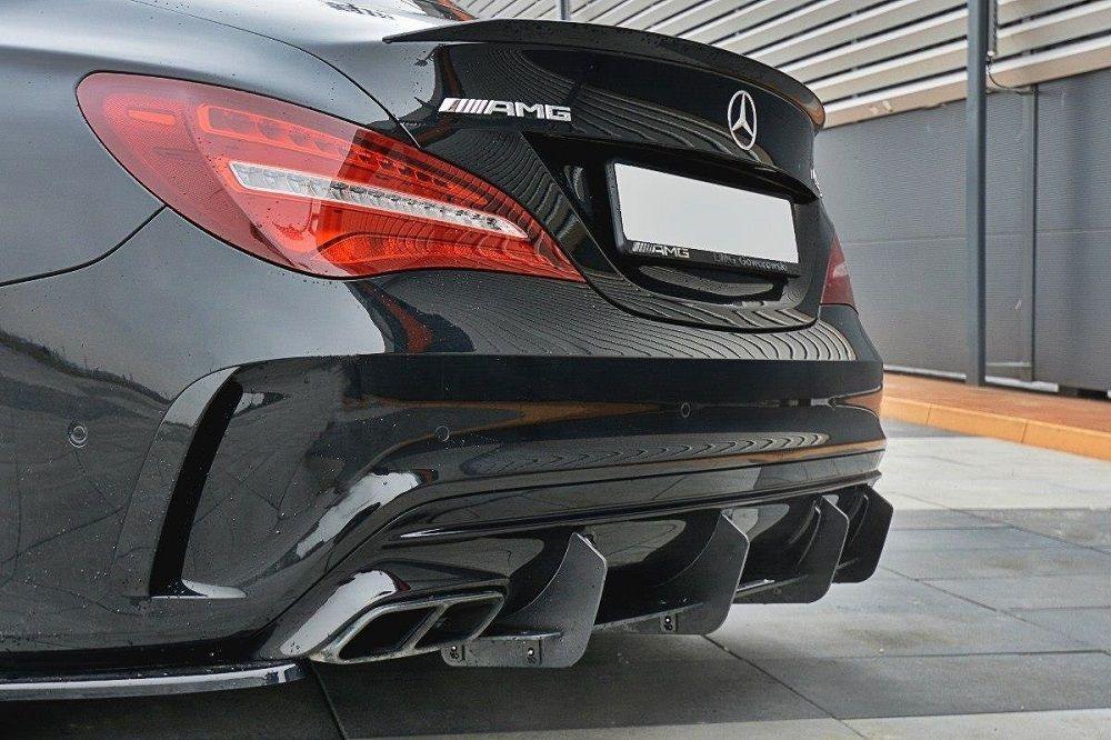 Heck Diffusor Erweiterung für Mercedes CLA A45 AMG C117 Facelift von Maxton Design