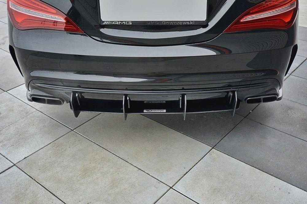 Heck Diffusor Erweiterung für Mercedes CLA A45 AMG C117 Facelift von Maxton Design