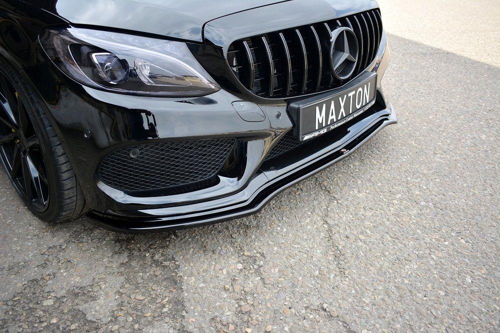 Front Lippe / Front Splitter / Frontansatz V.1 für Mercedes Benz C-Klasse C43 AMG W205 von Maxton Design