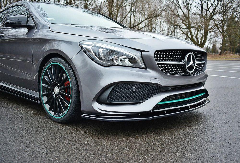 Front Lippe / Front Splitter / Frontansatz V.1 für Mercedes CLA C117 AMG-LINE Facelift von Maxton Design