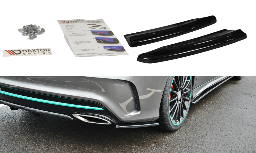 Seitliche Heck Diffusor Erweiterung für Mercedes Benz CLA C117 AMG-Line Facelift von Maxton Design