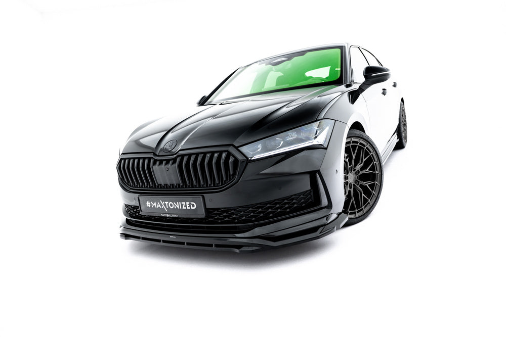 Frontlippe / Frontsplitter / Frontansatz V.1 für Skoda Superb Sportline Mk4 von Maxton Design