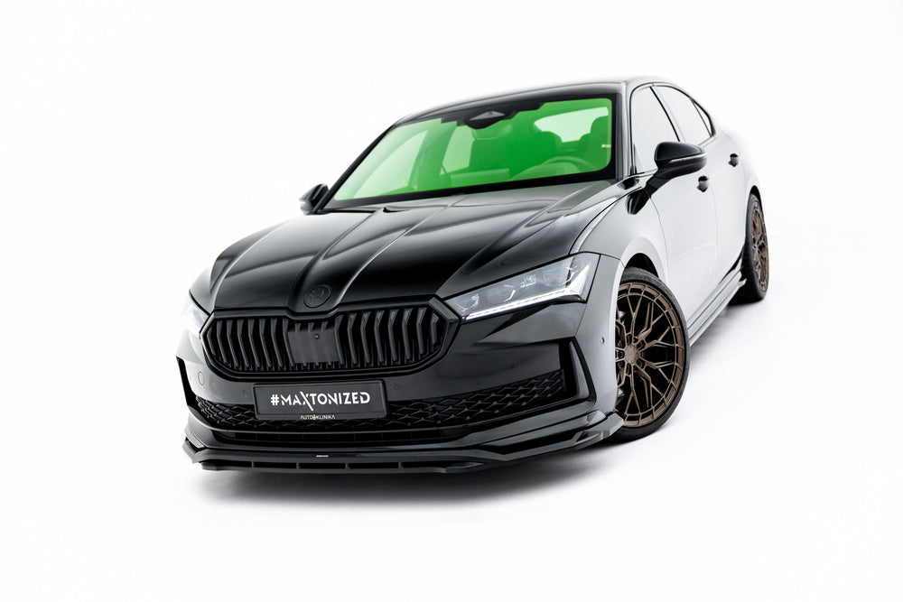 Frontlippe / Frontsplitter / Frontansatz V.1 für Skoda Superb Sportline Mk4 von Maxton Design