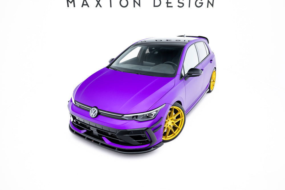 Frontlippe / Frontsplitter / Frontansatz V.2 für VW Golf R Mk8 Facelift von Maxton Design