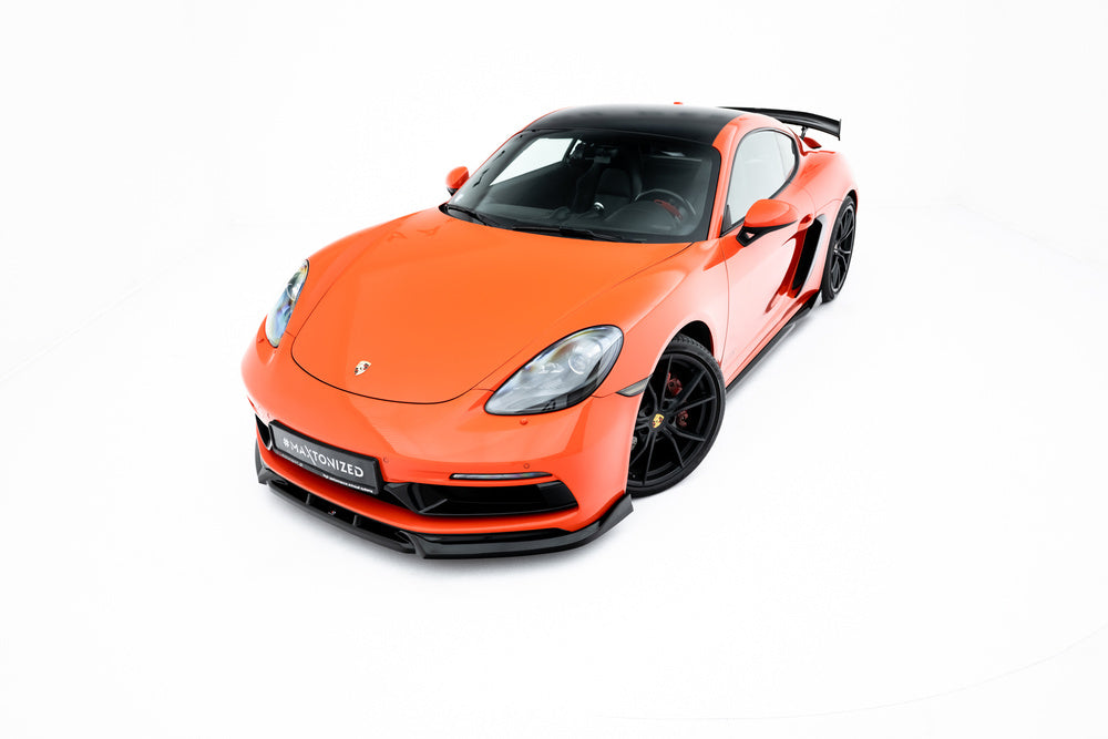 Frontlippe / Front splitter / Frontansatz V.3 für Porsche 718 Cayman GTS 982c von Maxton Design