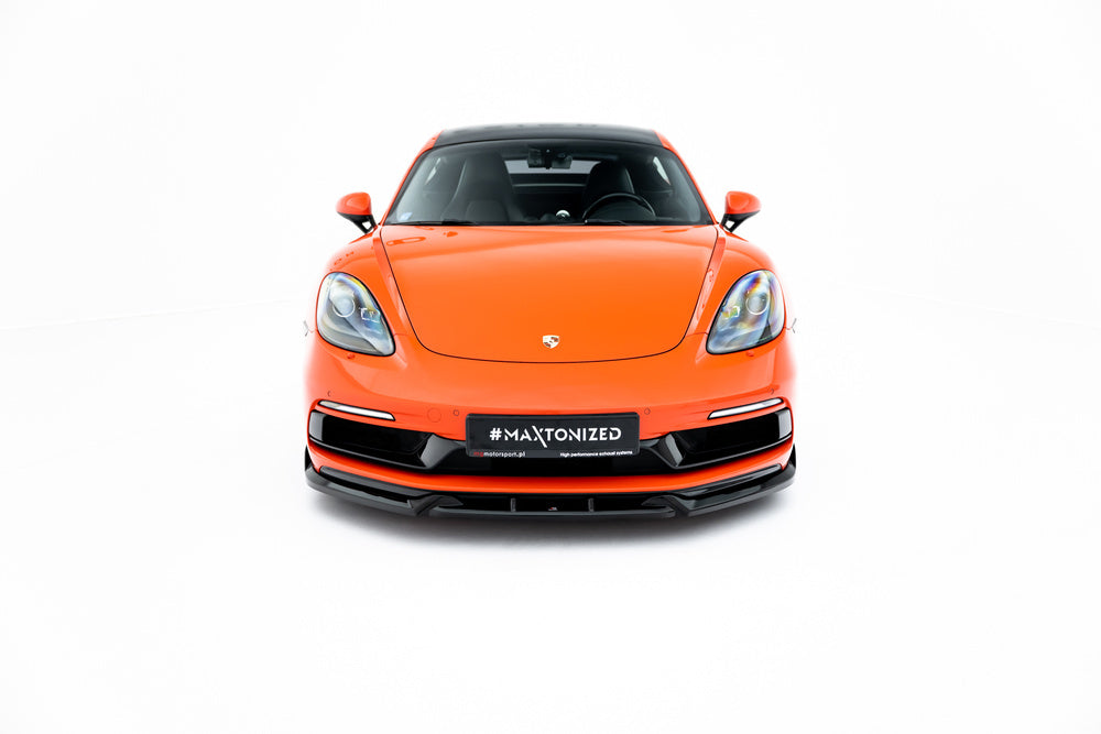 Frontlippe / Front splitter / Frontansatz V.3 für Porsche 718 Cayman GTS 982c von Maxton Design