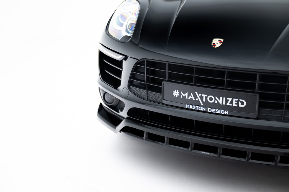Frontlippe / Frontsplitter / Frontansatz V.3 für Porsche Macan Mk1 von Maxton Design