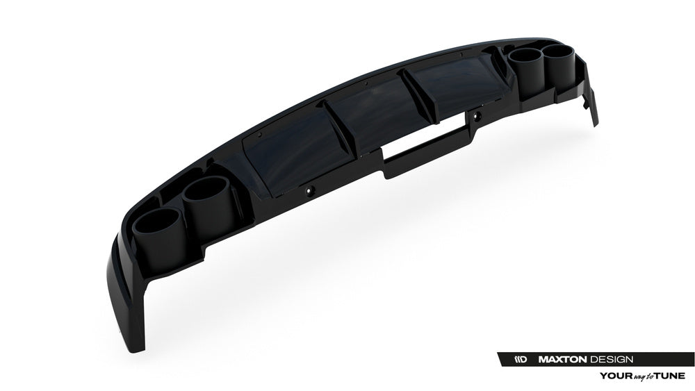 Heckdiffusor mit Endrohrblenden für Audi A6 C8 ohne S-Line von Maxton Design