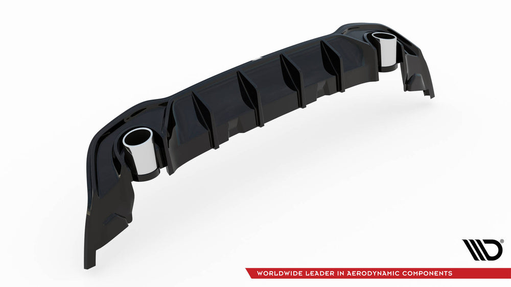 Heckdiffusor mit Endrohrblenden für Golf GTE / R-Line Mk8 / Mk8 Facelift von Maxton Design
