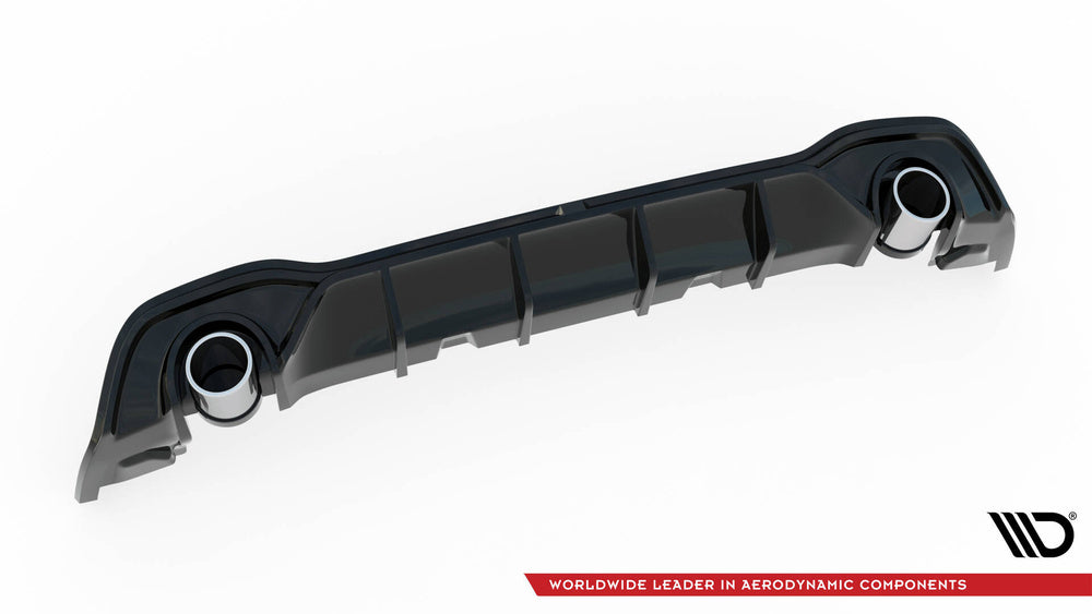 Heckdiffusor mit Endrohrblenden für Golf GTE / R-Line Mk8 / Mk8 Facelift von Maxton Design