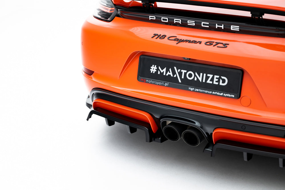 Seitliche Heckdiffusor Erweiterung für Porsche 718 Cayman GTS 982c von Maxton Design