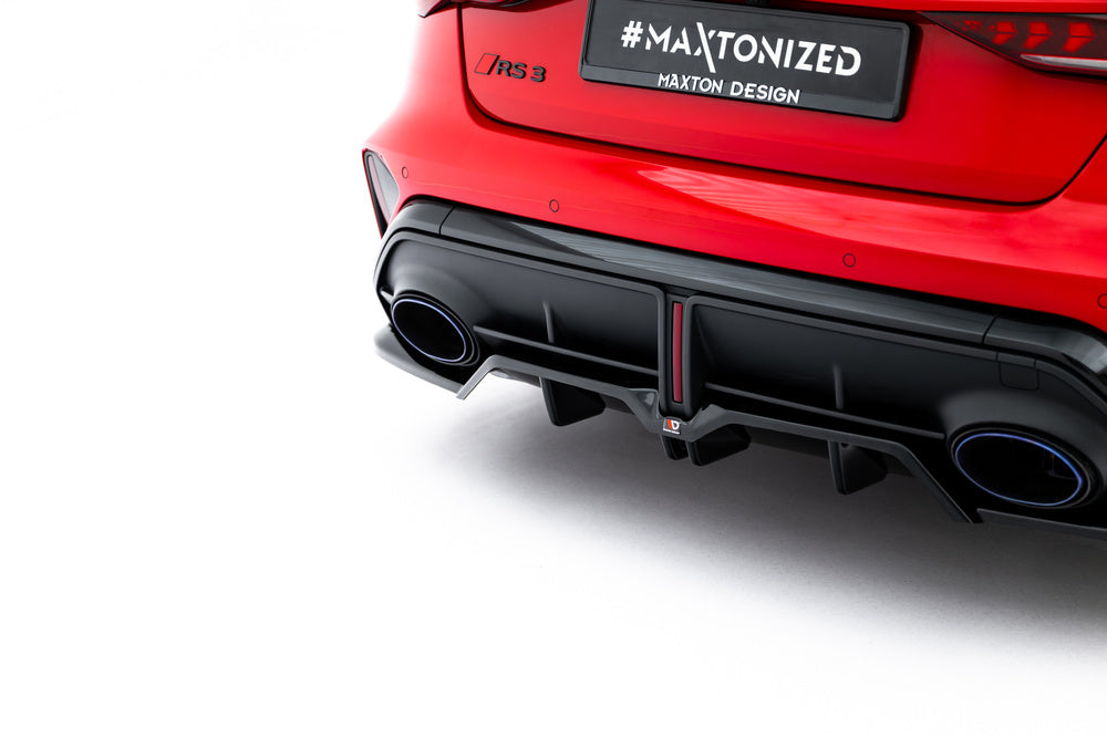 Zentraler Hinterer Splitter für Audi RS3 8Y Limousine Facelift von Maxton Design